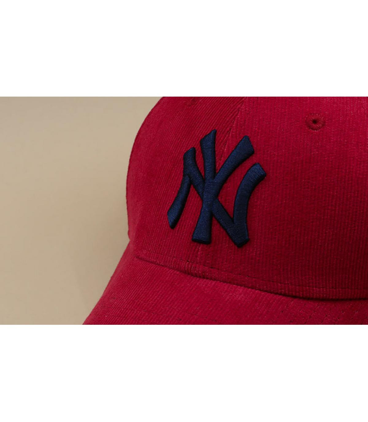 Cap NY Kordsamt rot Cap NY Kordsamt rot